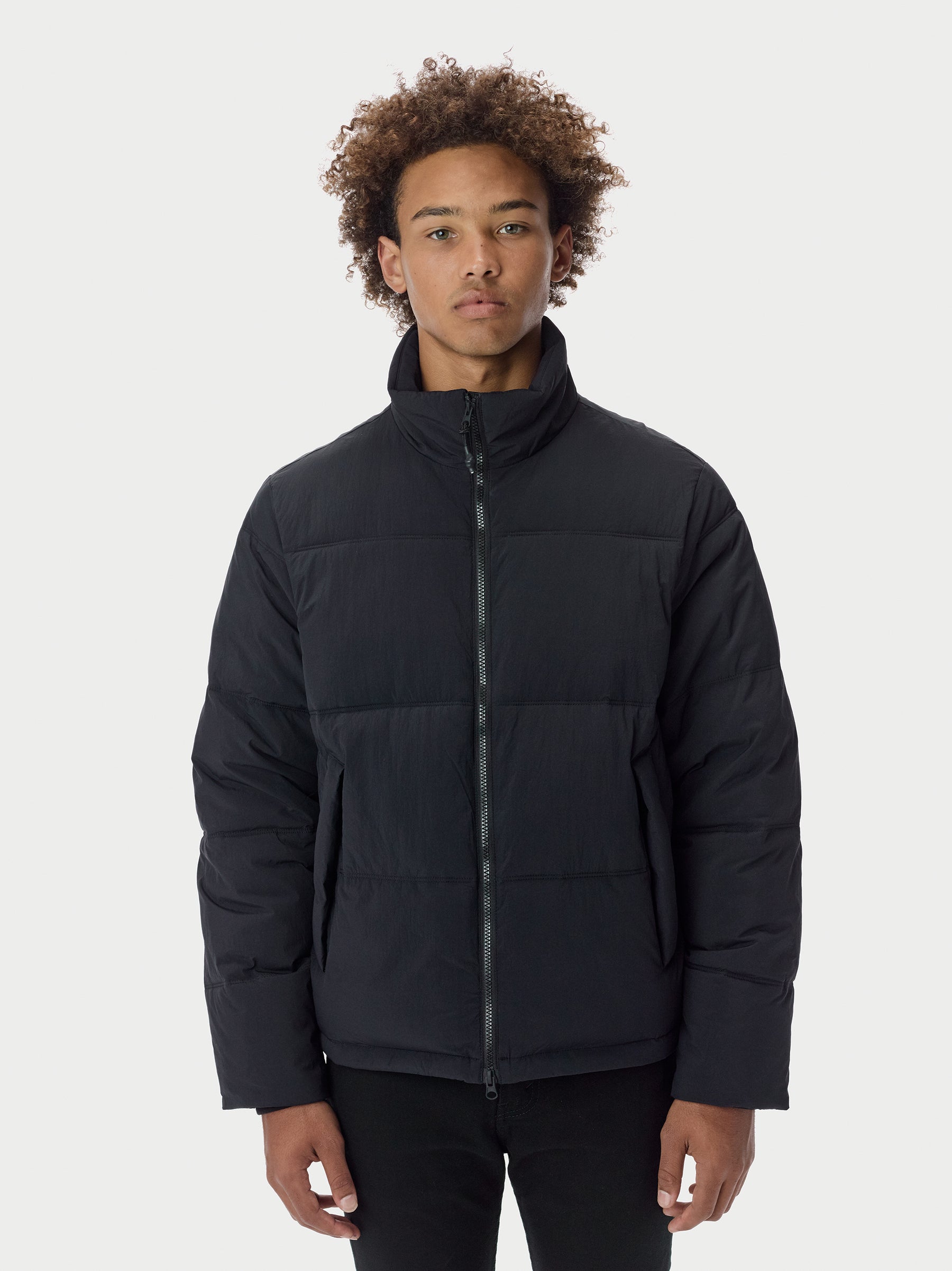 Warm black hot sale puffer jacket