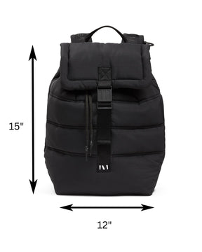 Puffer Backpack - Black