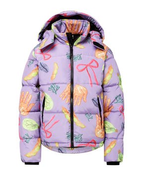 Hooded Puffer - Squid Purple