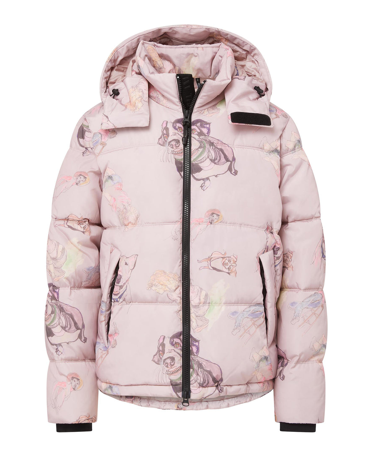 Hooded Puffer - Yuri Pink