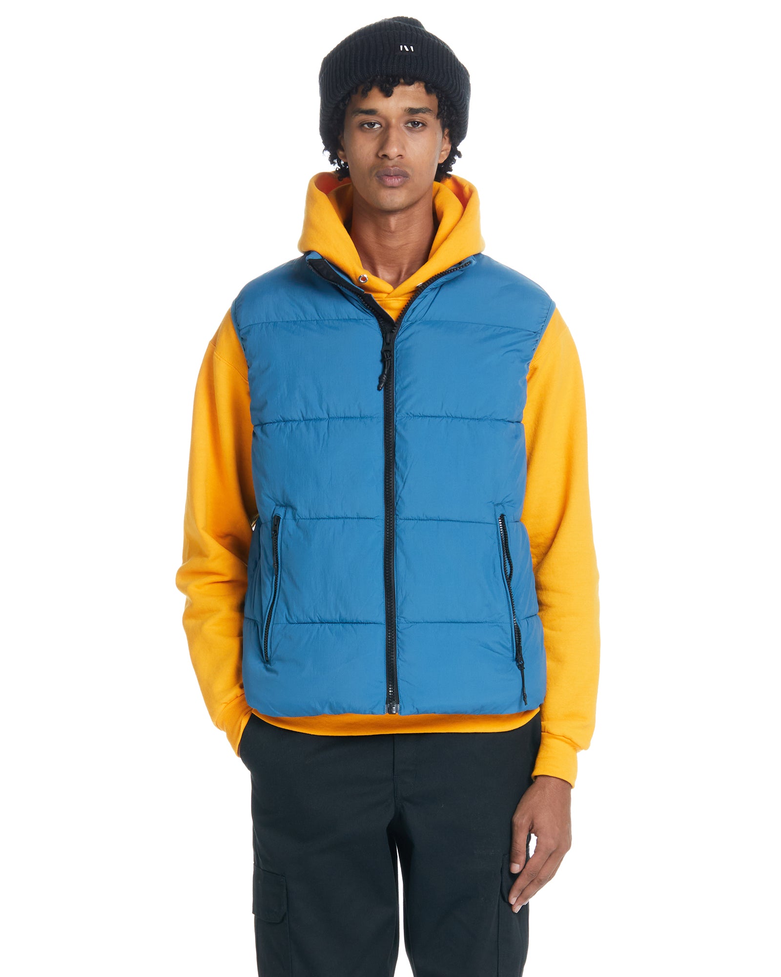Puffer Vest Blue Steel