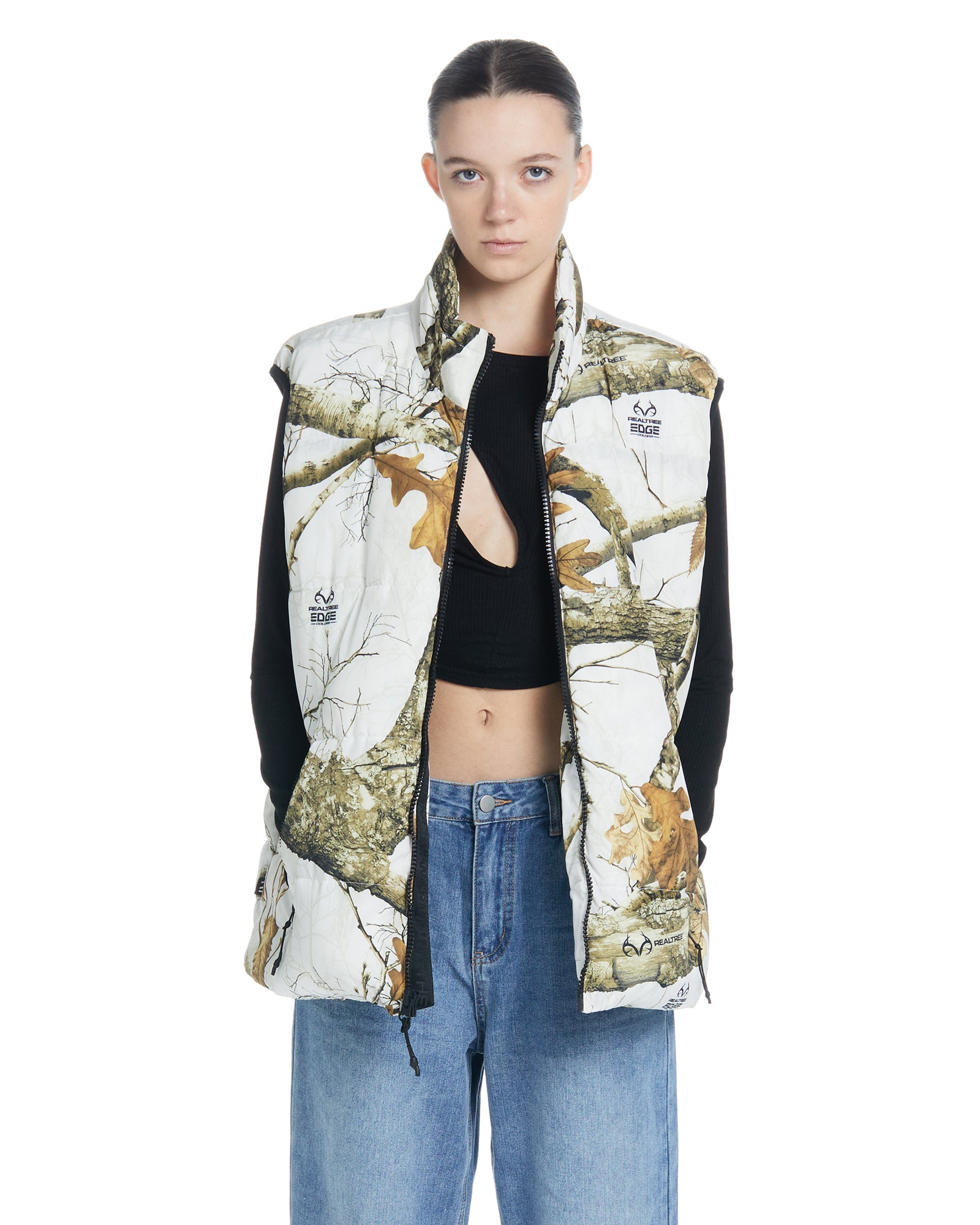 Realtree EDGE Puffer Vest Snow Camo